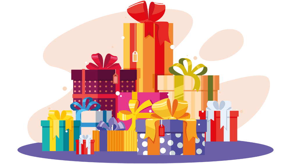 Kerst cadeaukaart banner